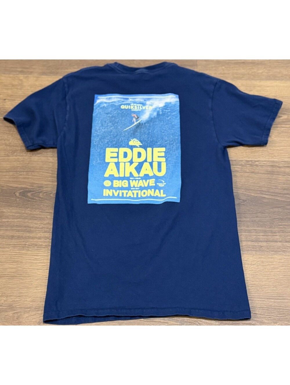 Quiksilver Eddie Aikau Big Wave T-Shirt Navy Small #15A